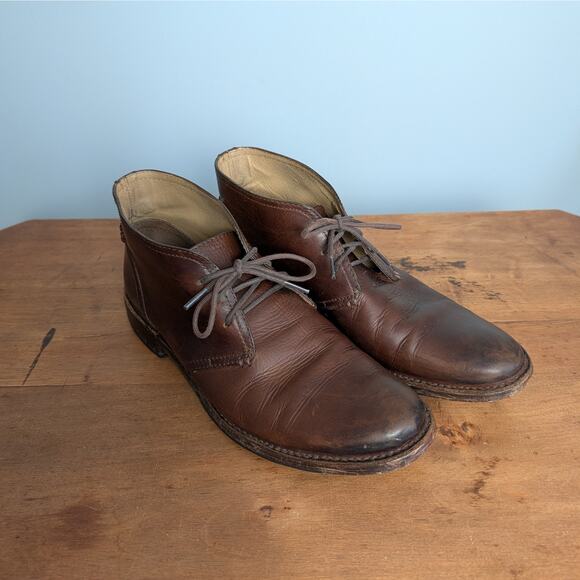 Frye Oliver Chukka Leather Boots Men\'s Brown 3487822, Size 10.5 D main image 12